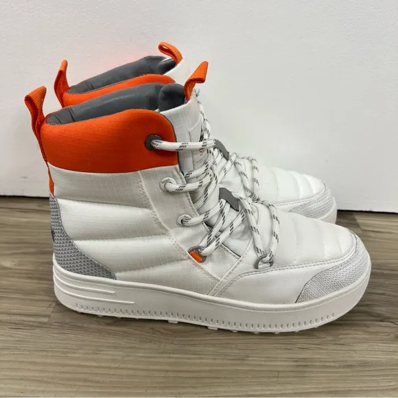 Swims Snow Runner White Orange Boots Men's Size 7 NWOB $328