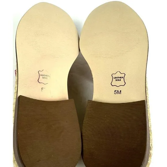 Talbots Leighton Loafer 5 Woven Tasseled Pink Tan Slip On Shoes Womens New