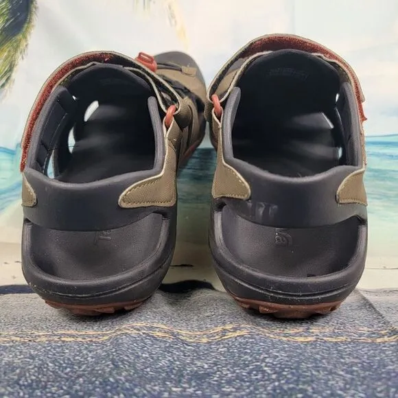 Teva Flintwood Turkish Coffee Brown Leather Hiking Outdoors Low Men's 9