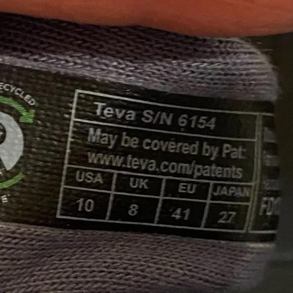 Teva Omnium Stacker Blue Trail Hiking Water Shoes - New/Never Worn - Size 10