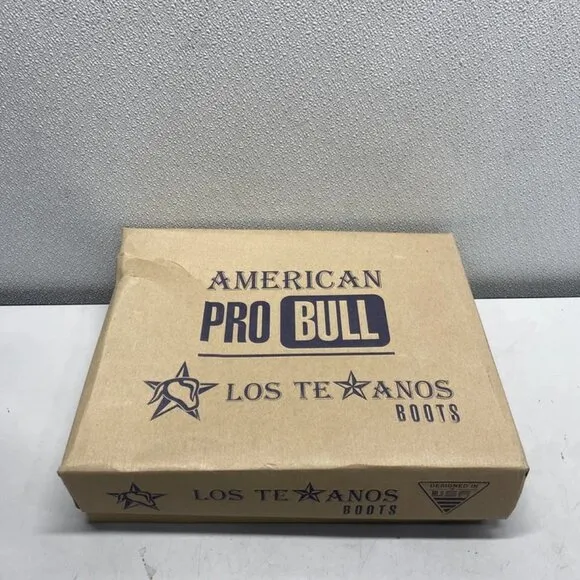 Texanos Pro Bull Cowhide Boots – Men’s Size 10.5 – Brown/White – New With Box