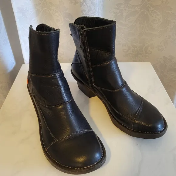 The Art Company Oteiza Women Leather Boots, Size 42/ US 10, Color Black