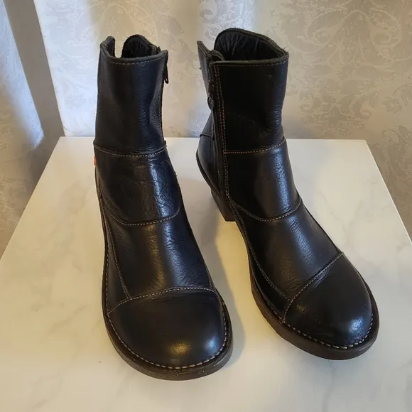 The Art Company Oteiza Women Leather Boots, Size 42/ US 10, Color Black