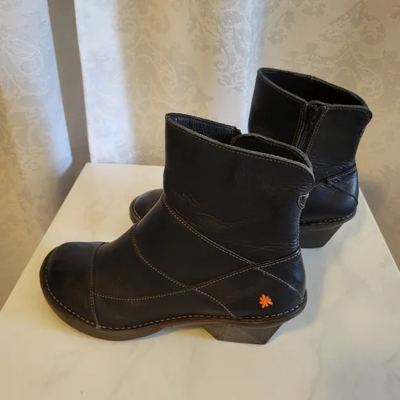 The Art Company Oteiza Women Leather Boots, Size 42/ US 10, Color Black