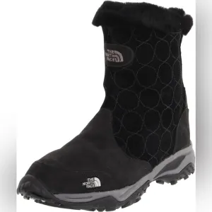 The North Face Bella Alta Black and Gray Winter Boots, women’s size 8.5