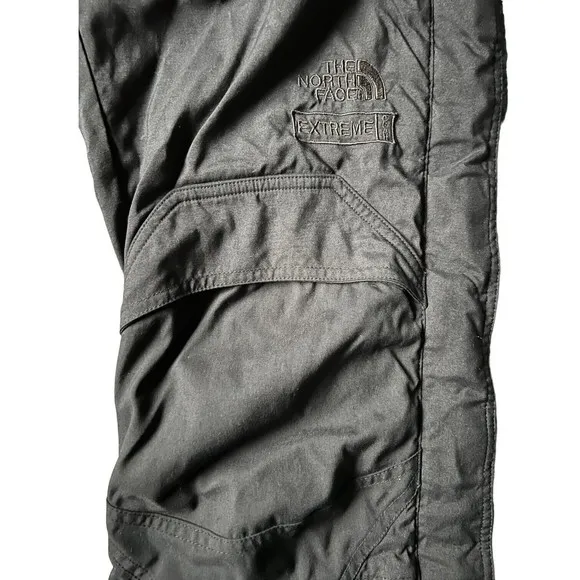 The North Face Extreme Snow Ski Pants Mens Sz Small Black Zip Up Legs Adjustable