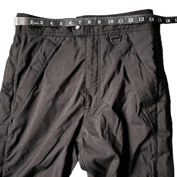 The North Face Extreme Snow Ski Pants Mens Sz Small Black Zip Up Legs Adjustable