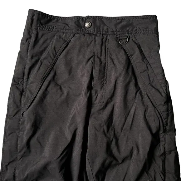 The North Face Extreme Snow Ski Pants Mens Sz Small Black Zip Up Legs Adjustable