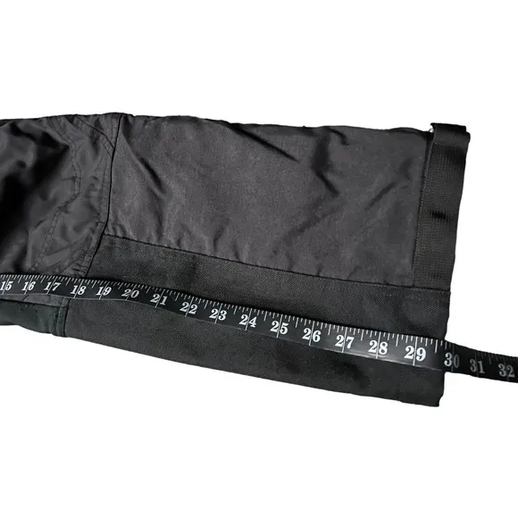 The North Face Extreme Snow Ski Pants Mens Sz Small Black Zip Up Legs Adjustable