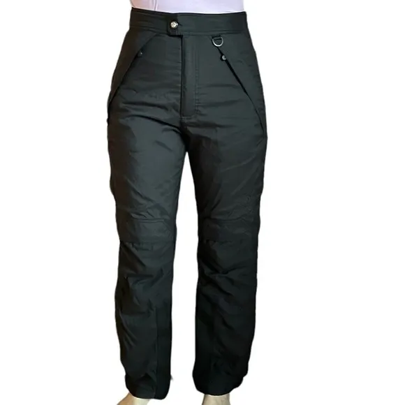 The North Face Extreme Snow Ski Pants Mens Sz Small Black Zip Up Legs Adjustable