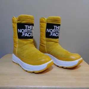 The North Face Ozone Park Winter Pull-On Boots Yellow Women's Size 6.5