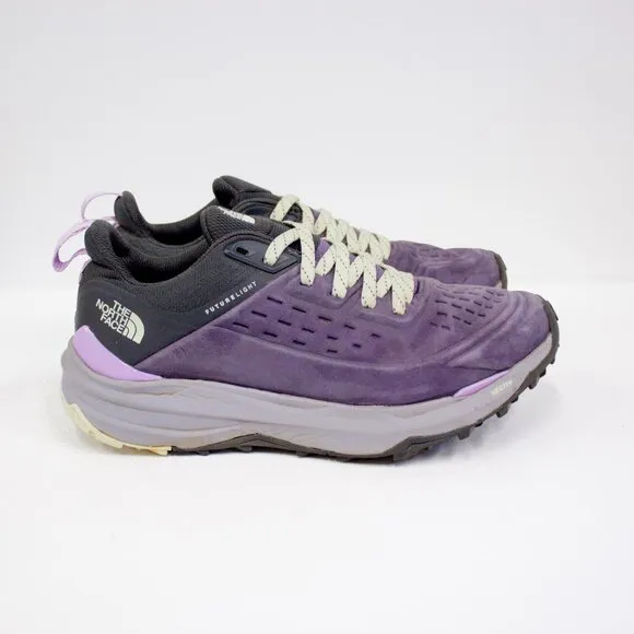 The North Face Vectiv Exploris 2 Futurelight Leather Purple Hiking Shoes Size 9