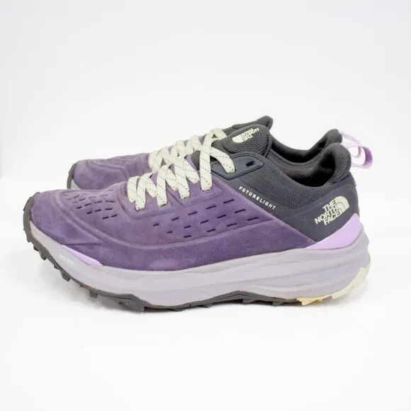 The North Face Vectiv Exploris 2 Futurelight Leather Purple Hiking Shoes Size 9