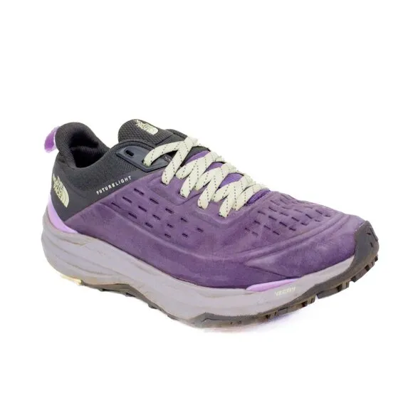 The North Face Vectiv Exploris 2 Futurelight Leather Purple Hiking Shoes Size 9