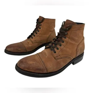 Thursday Boots Cap Toe Lace Up Brown Leather Boots Men Captain Size 12 US