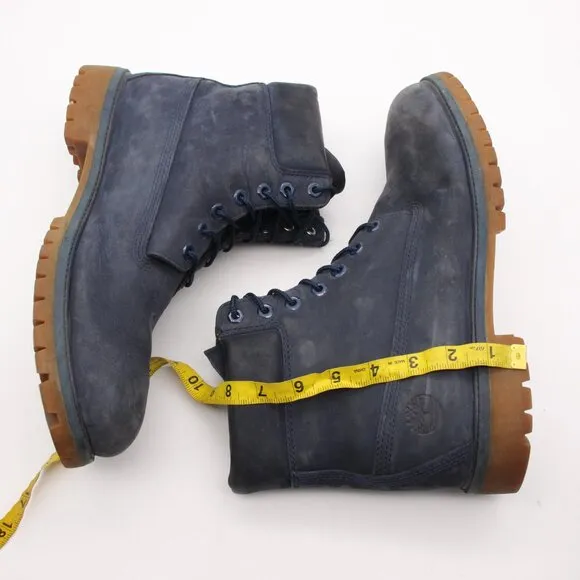 Timberland 6 Inch Men’s 12 M Premium Boots Navy Nubuck Leather Primaloft 400 G