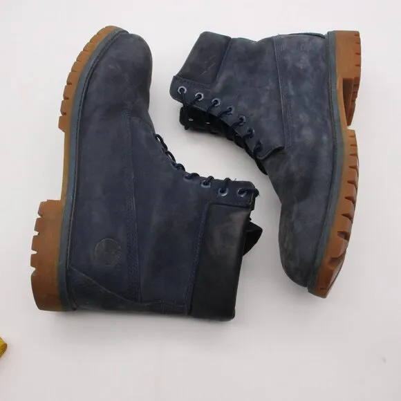 Timberland 6 Inch Men’s 12 M Premium Boots Navy Nubuck Leather Primaloft 400 G