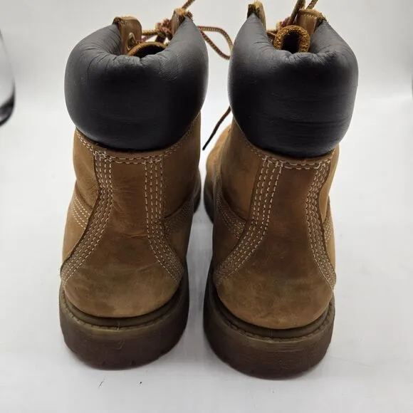 Timberland 6” Inch Premium Women’s Size 8.5 Boots Nubuck Wheat Boots waterproof