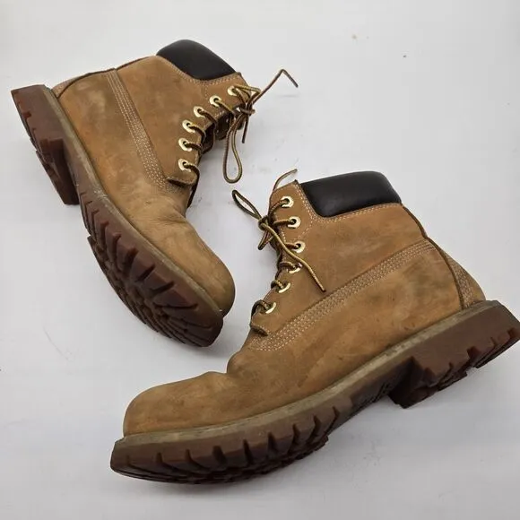 Timberland 6” Inch Premium Women’s Size 8.5 Boots Nubuck Wheat Boots waterproof