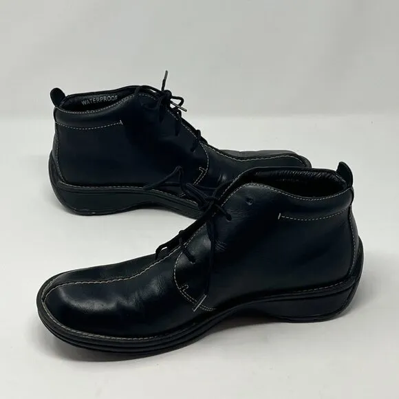 Timberland black chukka boots women leather 8M