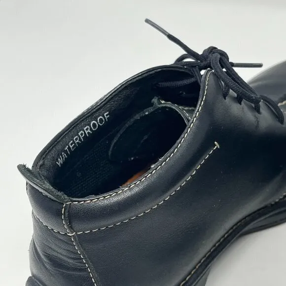 Timberland black chukka boots women leather 8M