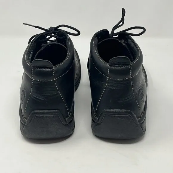 Timberland black chukka boots women leather 8M