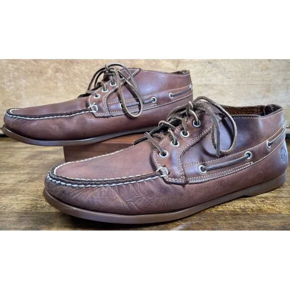 Timberland Brig 4-Eye Boat Shoe Size 13 M Light Brown Non-Marking Sole 29571‎