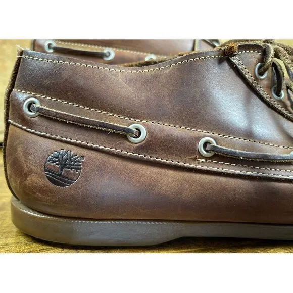 Timberland Brig 4-Eye Boat Shoe Size 13 M Light Brown Non-Marking Sole 29571‎