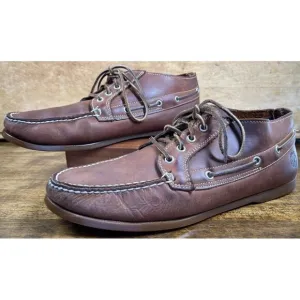Timberland Brig 4-Eye Boat Shoe Size 13 M Light Brown Non-Marking Sole 29571‎