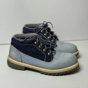 TIMBERLAND Campsite Chukka Cornflower Navy 28014 Men's Size 6 Women’s 8 Boots