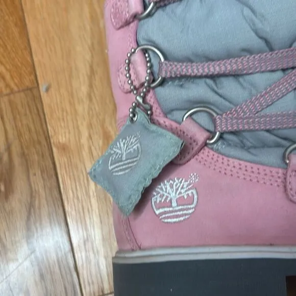 Timberland EUC pink/gray 650 insulated winter snow boots Size 7