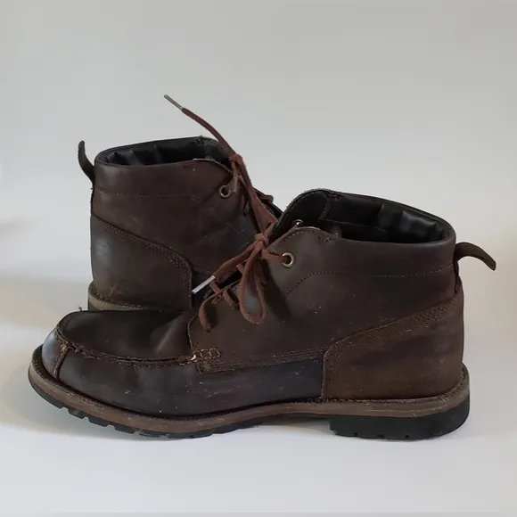 Timberland Grantly Chukka Leather Moc Toe Ankle Dark Brown Men A1859 Siz…