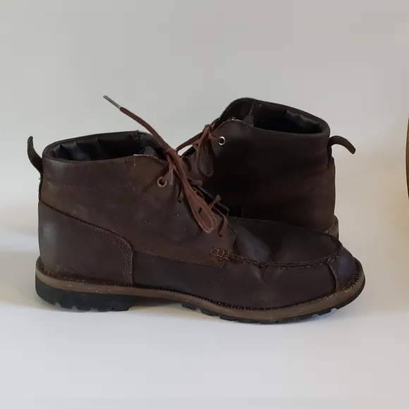 Timberland Grantly Chukka Leather Moc Toe Ankle Dark Brown Men A1859 Siz…
