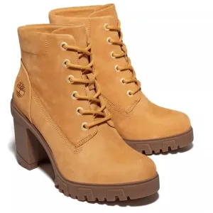 Timberland Lana Point 6 inch Lace Up Wheat Nubuck Heeled Boots | NEW/NIB!!