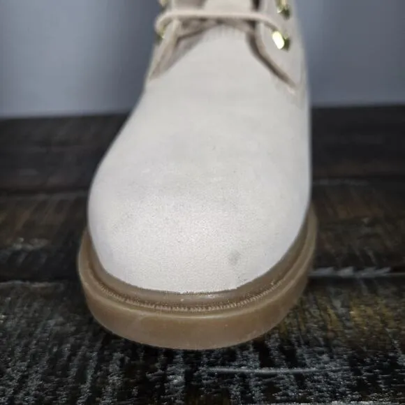 Timberland Linden Woods 6&quot; Inch Womens Size 6.5 Leather Combat Boots Pink Brown