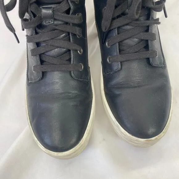 Timberland Mayliss 6-inch Platform Sneaker Boots Women Size 7 Black Leather