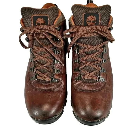 Timberland Mt. Maddsen Size 10 Waterproof Brown Leather Lace Up Hiking Boots