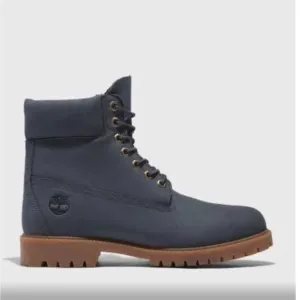 Timberland nubuck 6” Premium dark blue boots. Men’s size 11 1/2.