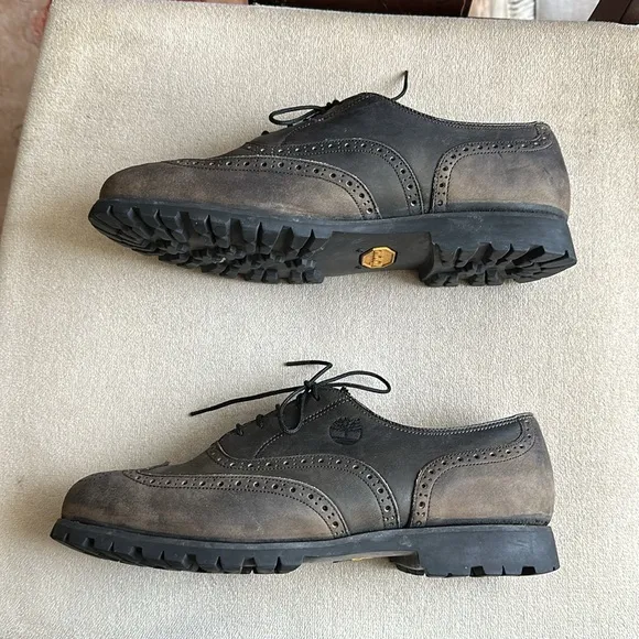 Timberland Oxford Wingtip Brogue Shoes Men's 8M Waterproof Made in USA
