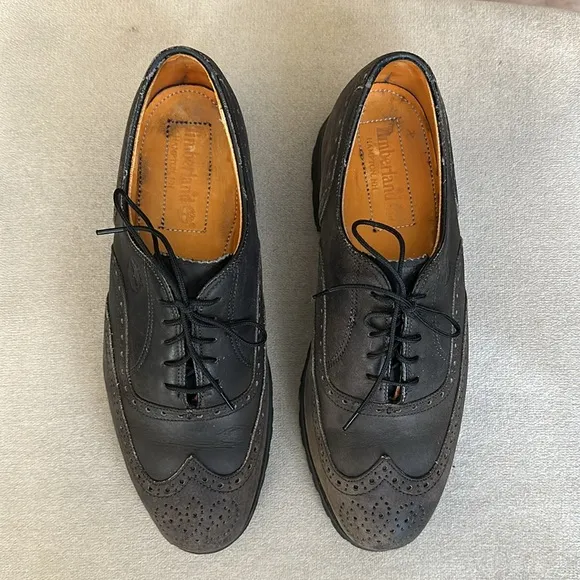 Timberland Oxford Wingtip Brogue Shoes Men's 8M Waterproof Made in USA