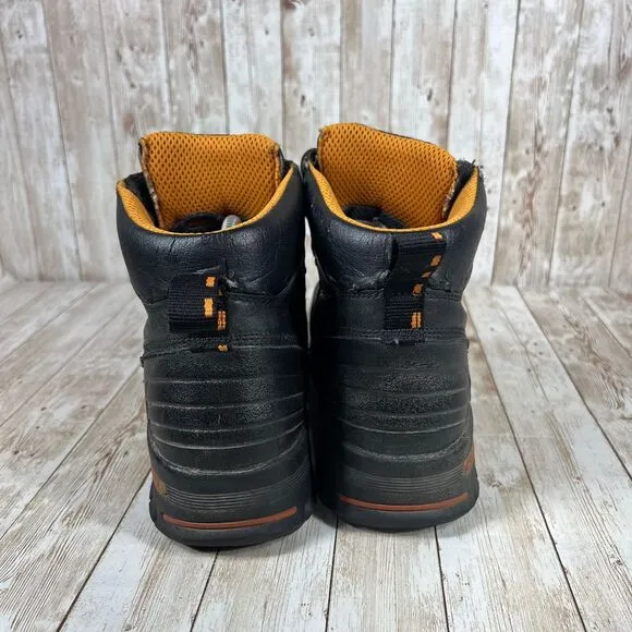 TIMBERLAND PRO 'Endurance' 6&quot; Steel Toe Black‎ Leather Boots. Sz 10.5
