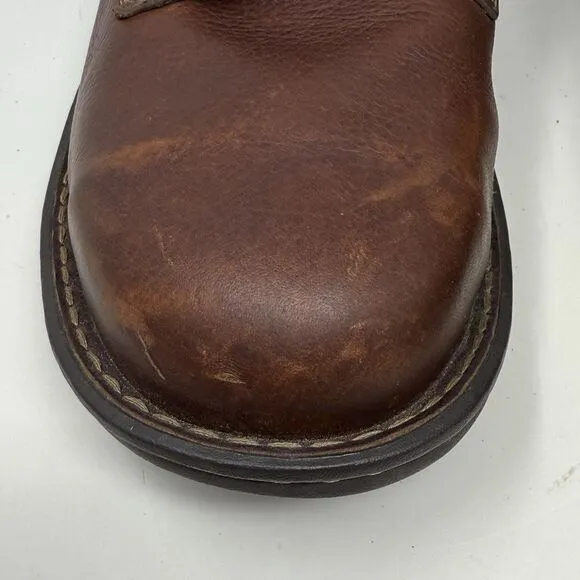 Timberland Pro Gladstone ESD Steel Toe Work Shoes Mens 9 M Brown Leather Lace Up