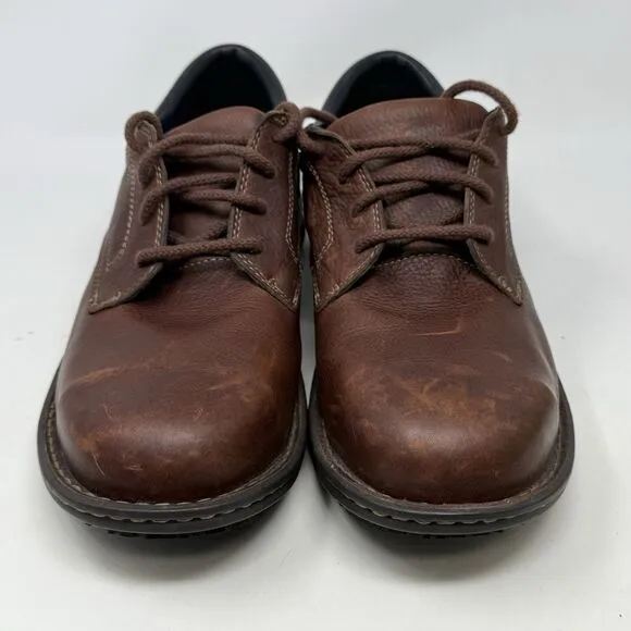 Timberland Pro Gladstone ESD Steel Toe Work Shoes Mens 9 M Brown Leather Lace Up