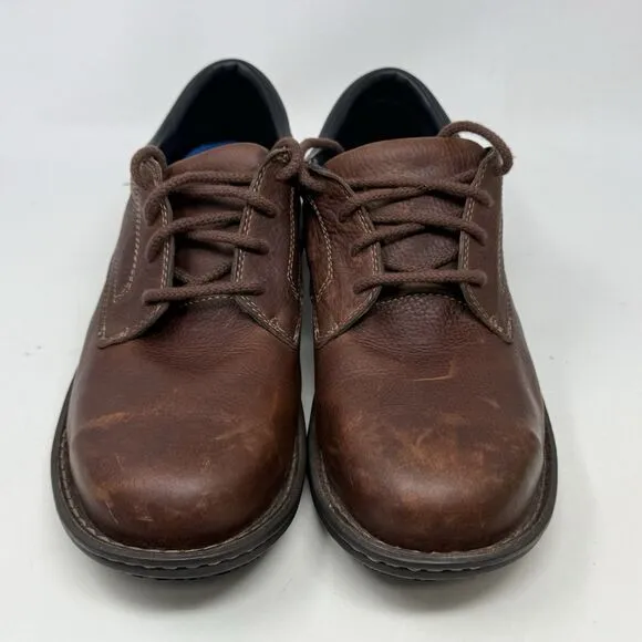 Timberland Pro Gladstone ESD Steel Toe Work Shoes Mens 9 M Brown Leather Lace Up