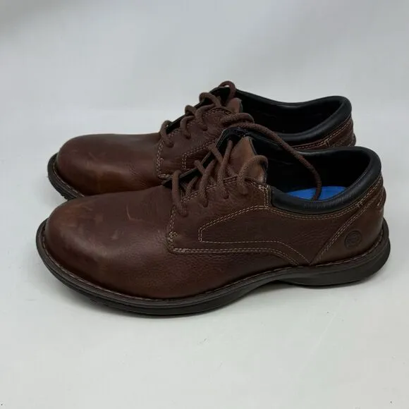 Timberland Pro Gladstone ESD Steel Toe Work Shoes Mens 9 M Brown Leather Lace Up