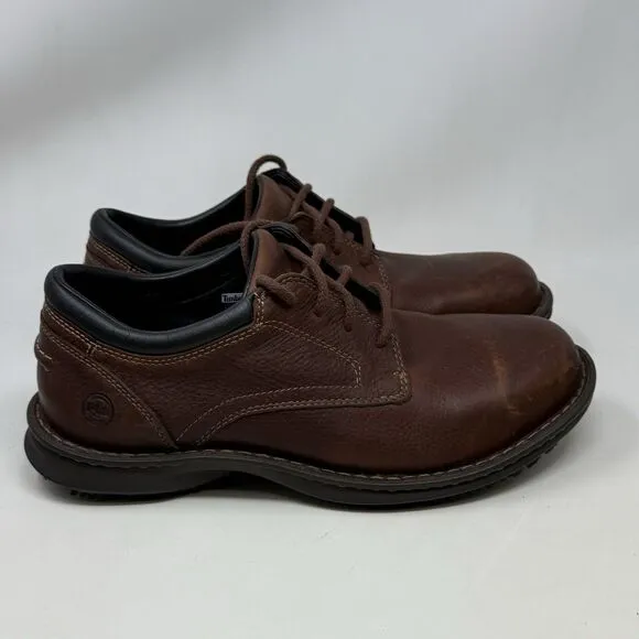 Timberland Pro Gladstone ESD Steel Toe Work Shoes Mens 9 M Brown Leather Lace Up