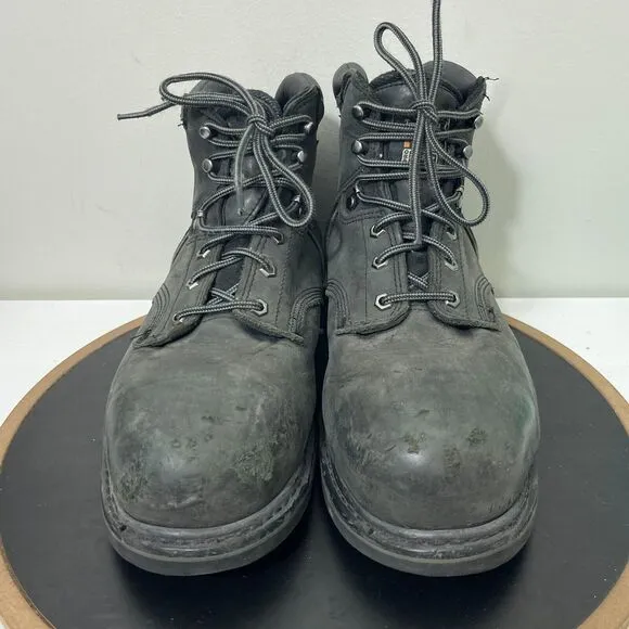 Timberland Pro Pit Boss 6&quot; Steel Toe Work Boot Black Men's Size 13 M