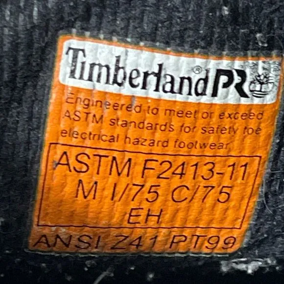 Timberland Pro Pit Boss 6&quot; Steel Toe Work Boot Black Men's Size 13 M