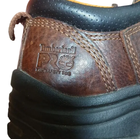 Timberland PRO Women's Steel Toe Work Shoe Brown Leather Short Work Boot…