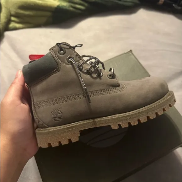Timberland Taupe Lace-Up Boots